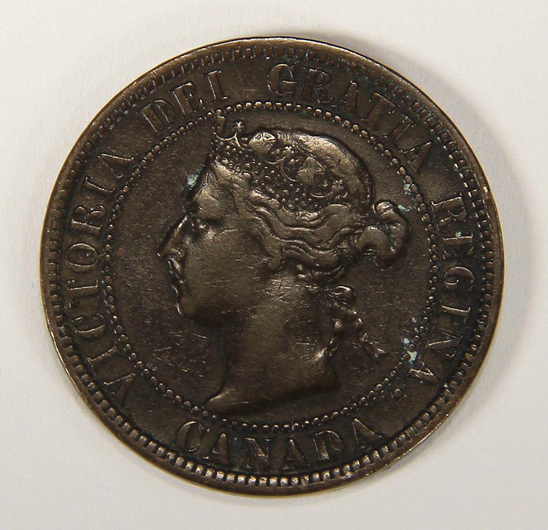 1901 Canada 1 Cent Large Queen Victoria - Copper Coin Large Cent L021878