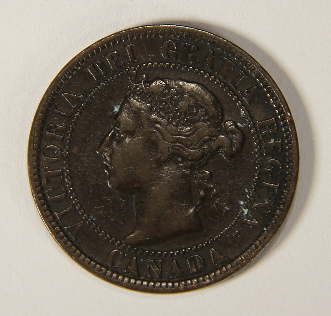 1901 Canada 1 Cent Large Queen Victoria - Copper Coin Large Cent L021878