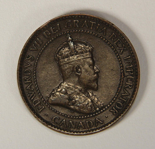 1902 Canada 1 Cent Large King Edward VII - Copper Coin Large Cent L021879