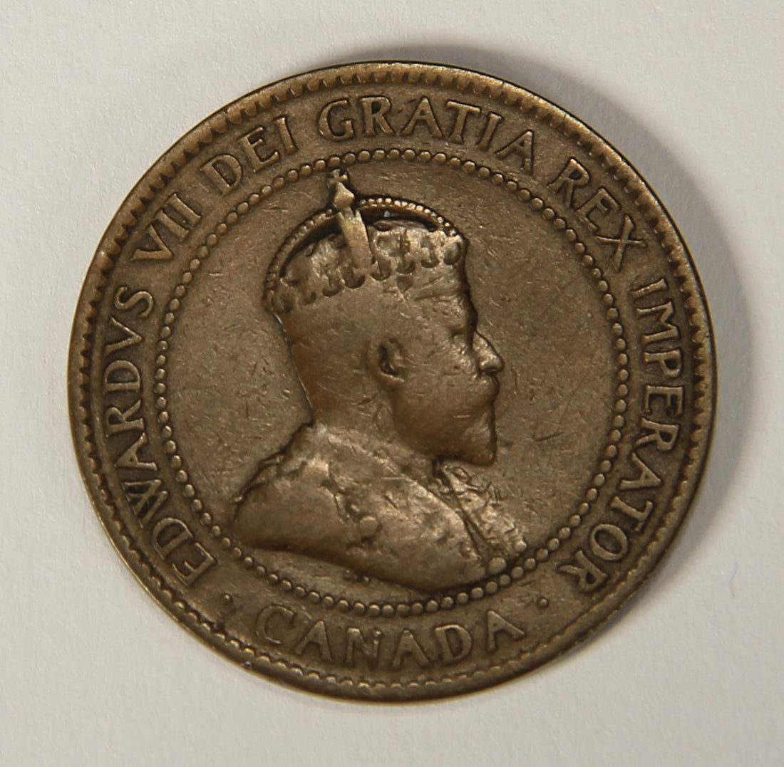 1903 Canada 1 Cent Large King Edward VII - Copper Coin Large Cent L021880
