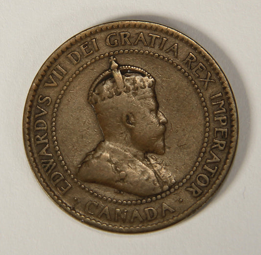 1903 Canada 1 Cent Large King Edward VII - Copper Coin Large Cent L021880