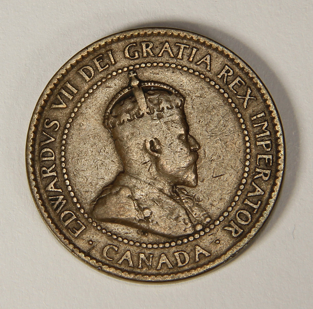 1903 Canada 1 Cent Large King Edward VII - Copper Coin Large Cent L021880