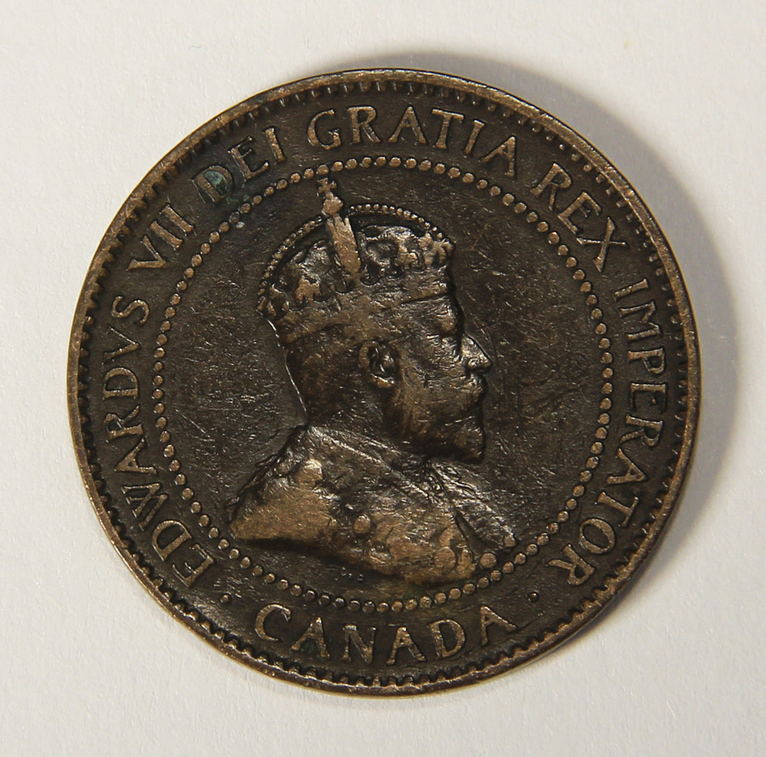 1904 Canada 1 Cent Large King Edward VII - Copper Coin Large Cent L021881