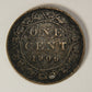 1906 Canada 1 Cent Large King Edward VII - HOLED Copper Coin Large Cent L021883