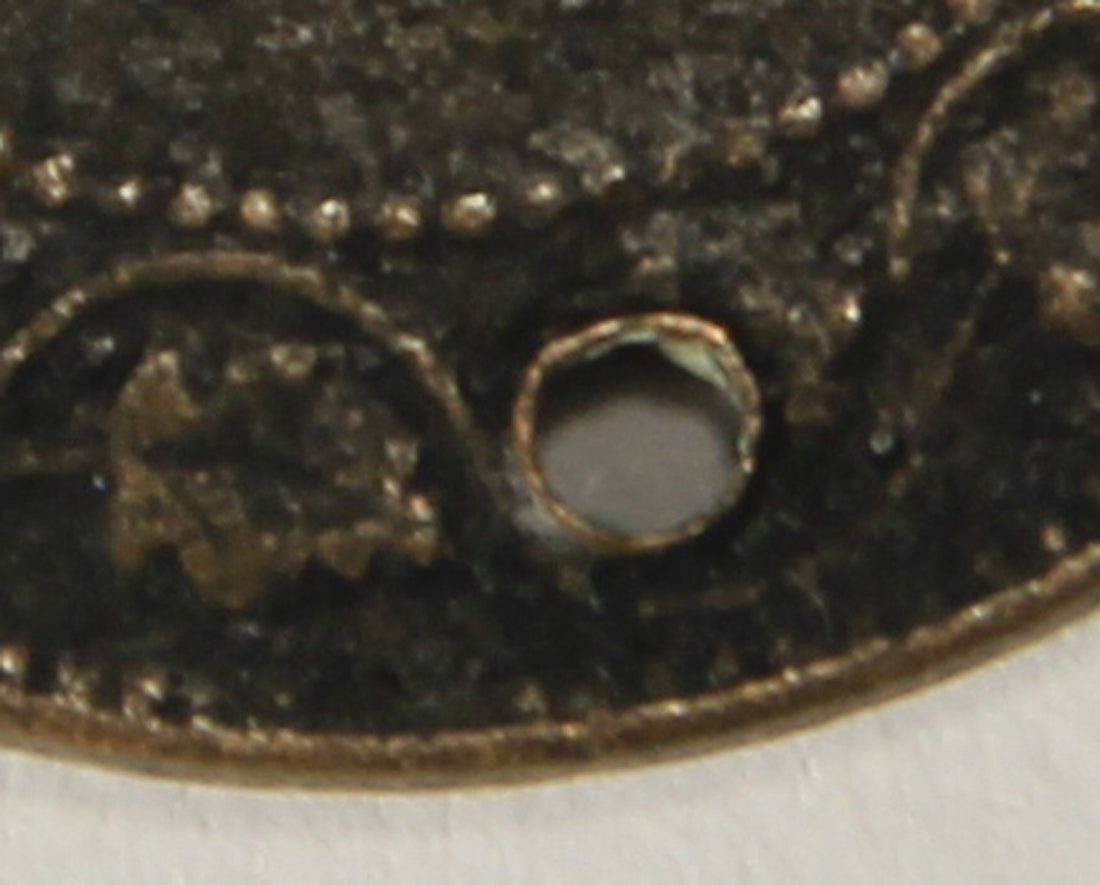 1906 Canada 1 Cent Large King Edward VII - HOLED Copper Coin Large Cent L021883