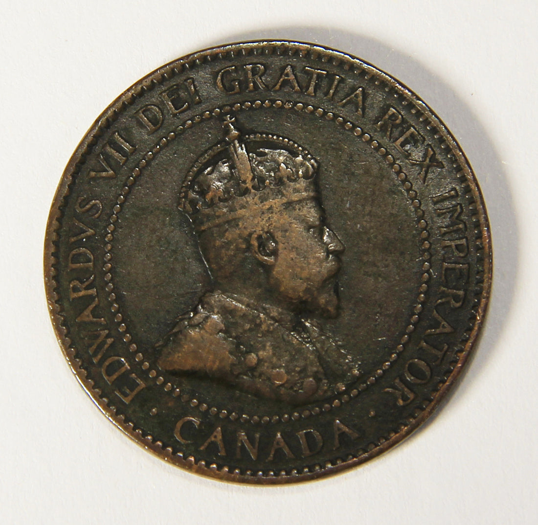 1906 Canada 1 Cent Large King Edward VII - Copper Coin Large Cent L021884