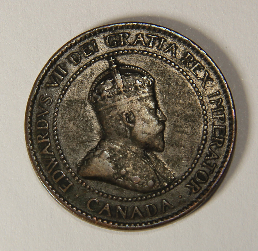 1906 Canada 1 Cent Large King Edward VII - Copper Coin Large Cent L021884