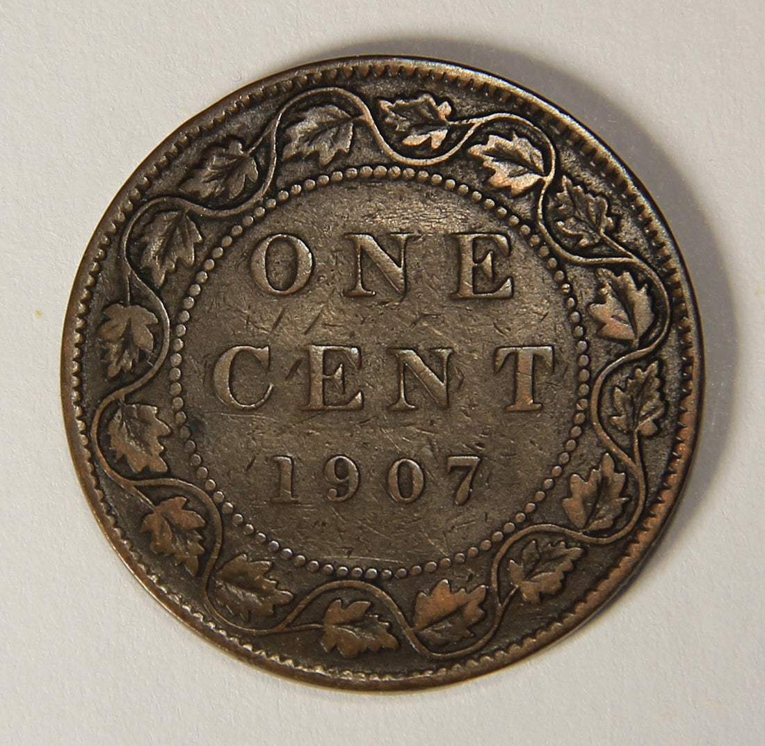1907 Canada 1 Cent Large King Edward VII - Copper Coin Large Cent L021885