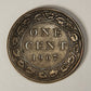 1907 Canada 1 Cent Large King Edward VII - Copper Coin Large Cent L021885