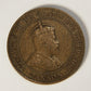 1908 Canada 1 Cent Large King Edward VII Small Leaves - Copper Coin Large Cent L021886