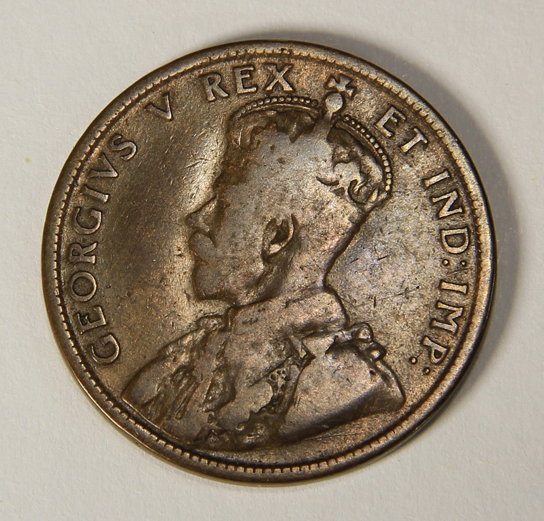 1911 Canada 1 Cent Large King George V - Copper Coin Large Cent L021887