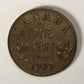 1929 Canada 1 Cent Small King George V - Copper Coin Small Cent L021897