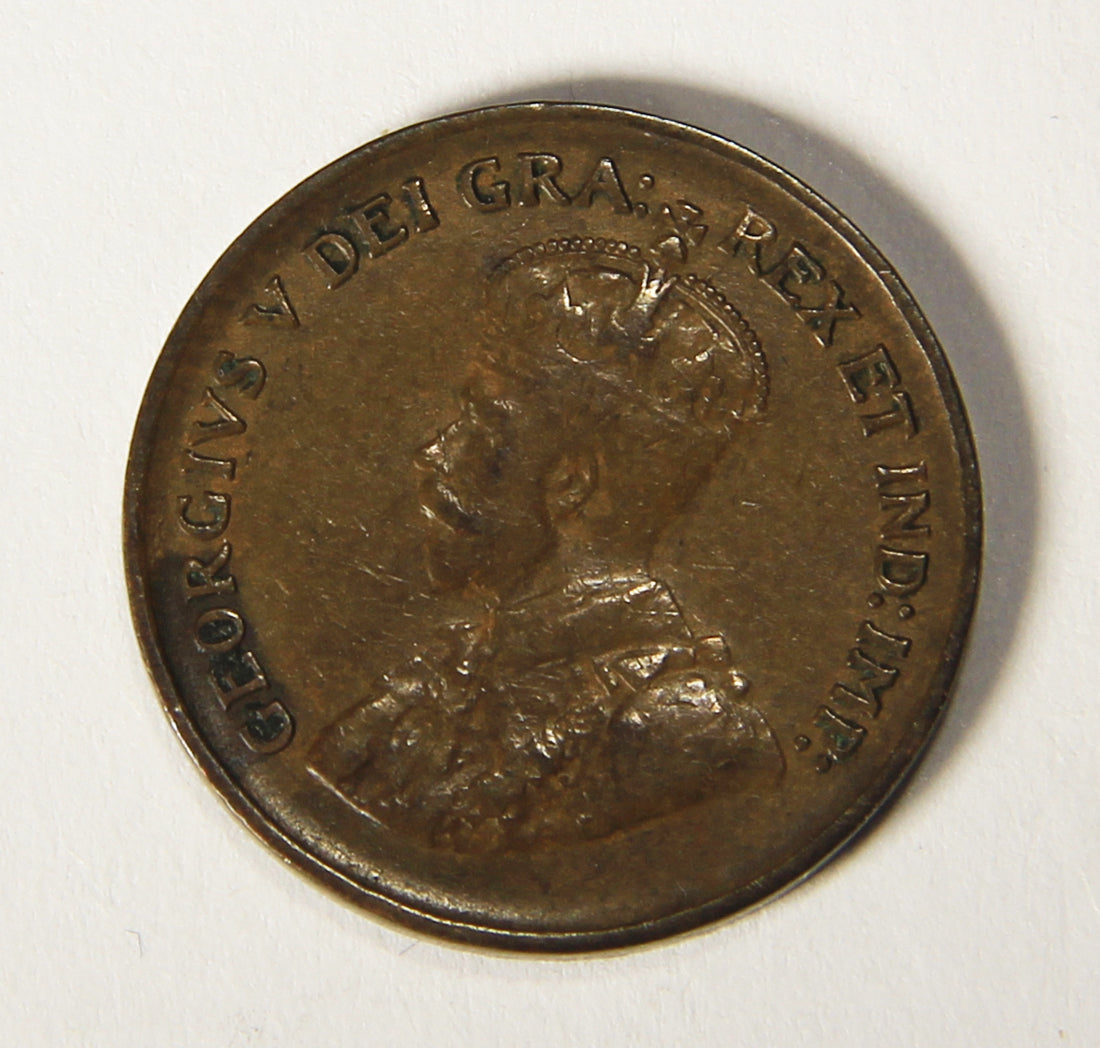 1929 Canada 1 Cent Small King George V - Copper Coin Small Cent L021897