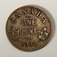 1930 Canada 1 Cent Small King George V - Copper Coin Small Cent L021898