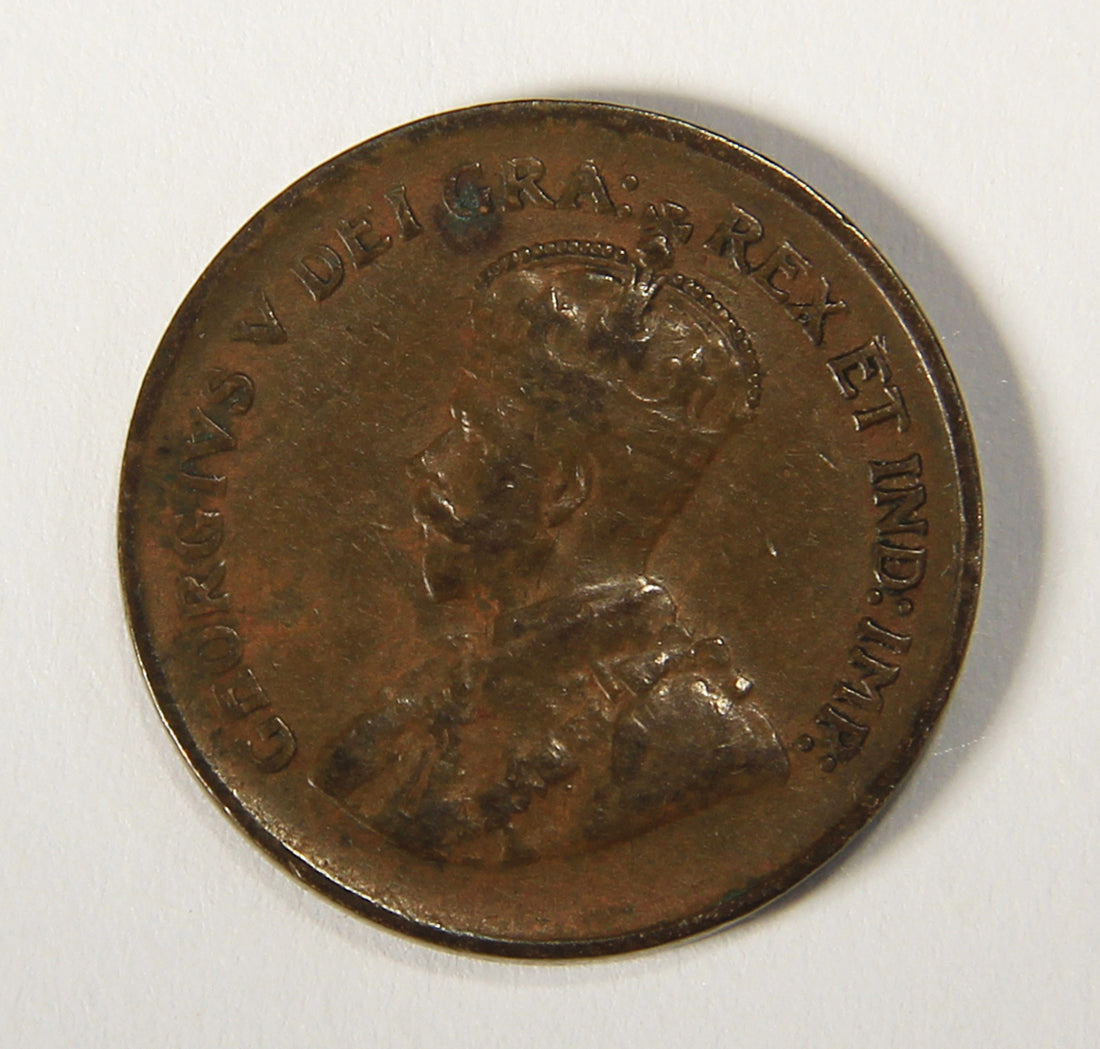 1930 Canada 1 Cent Small King George V - Copper Coin Small Cent L021898