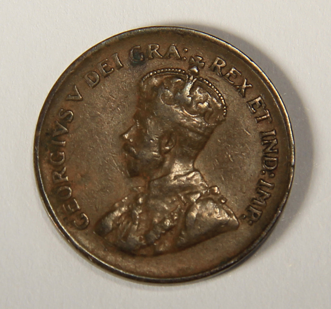1930 Canada 1 Cent Small King George V - Copper Coin Small Cent L021898