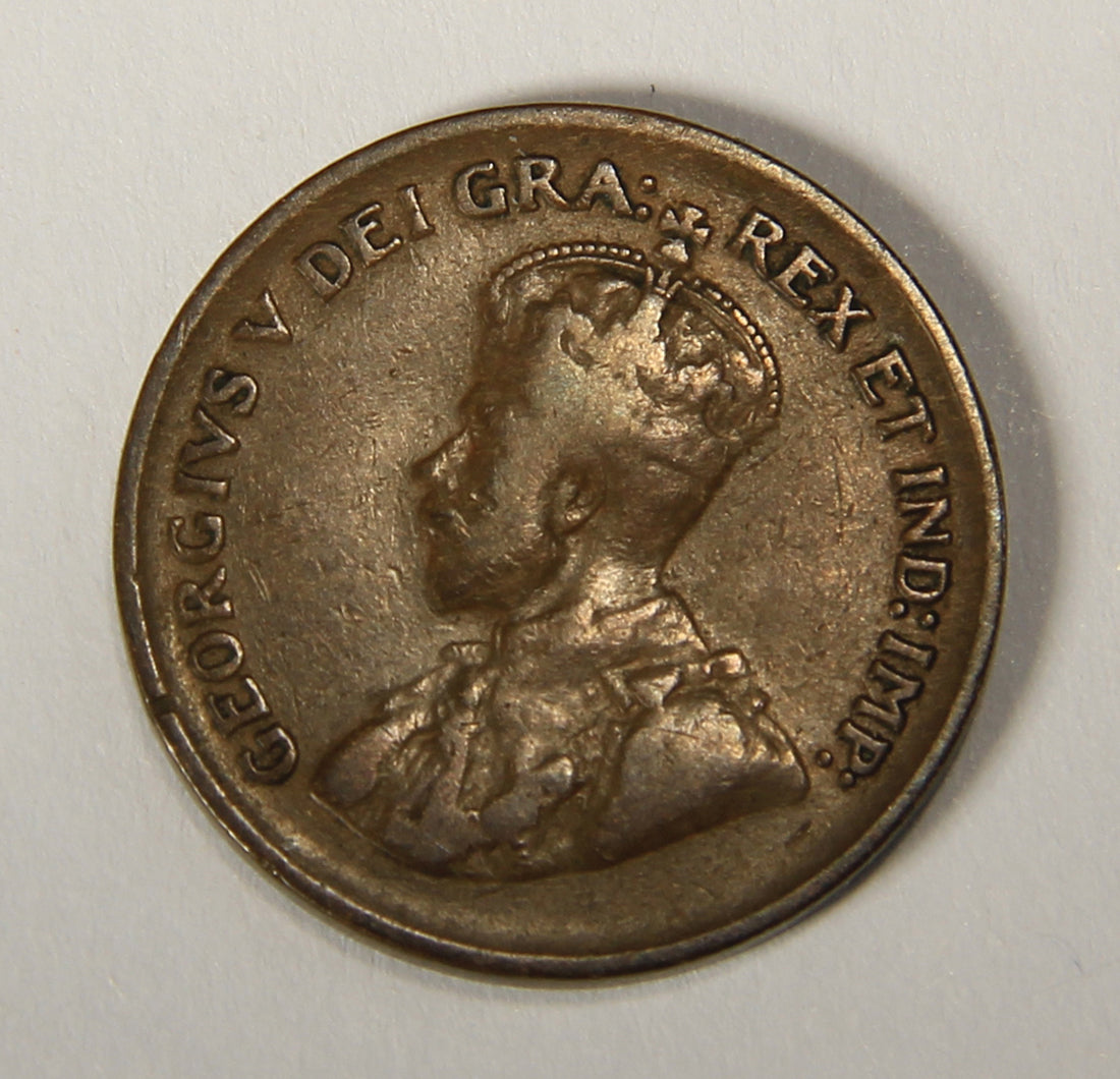 1931 Canada 1 Cent Small King George V - Copper Coin Small Cent L021899