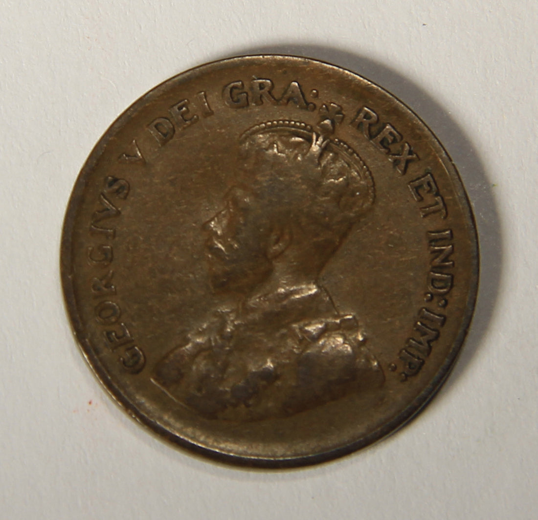 1931 Canada 1 Cent Small King George V - Copper Coin Small Cent L021899