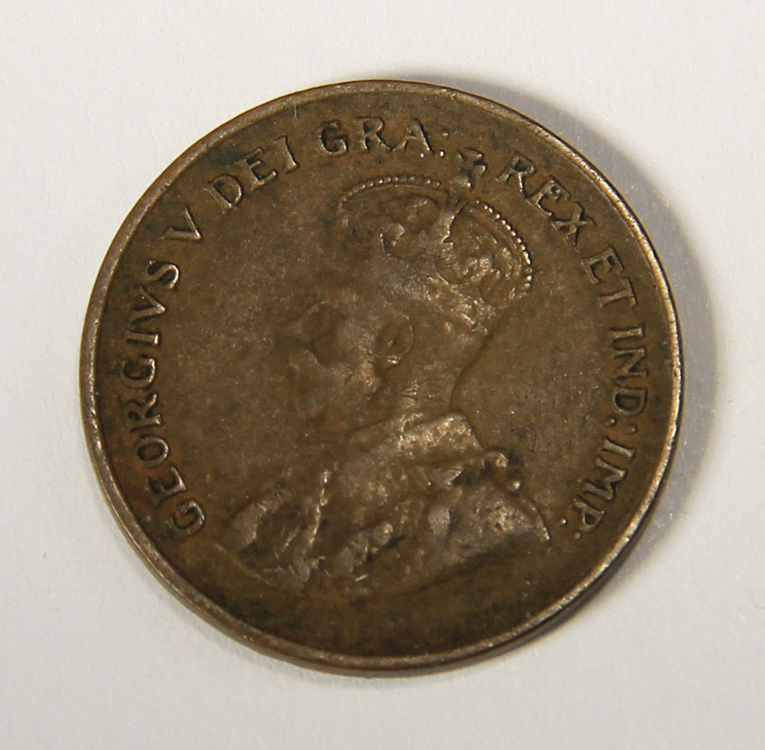 1933 Canada 1 Cent Small King George V - Copper Coin Small Cent L021902