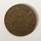 1933 Canada 1 Cent Small King George V - Copper Coin Small Cent L021903