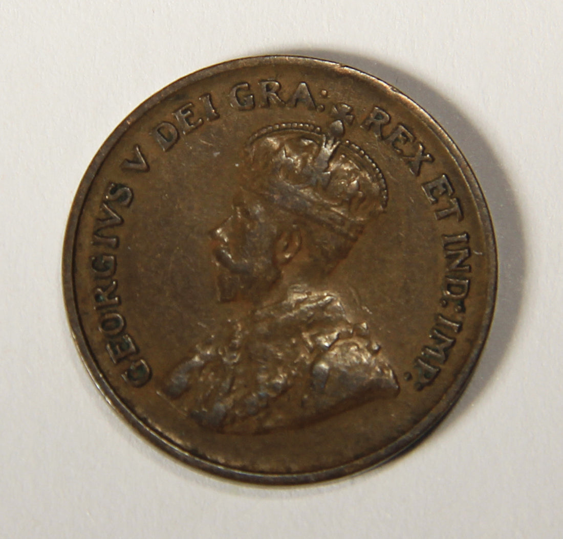1933 Canada 1 Cent Small King George V - Copper Coin Small Cent L021903
