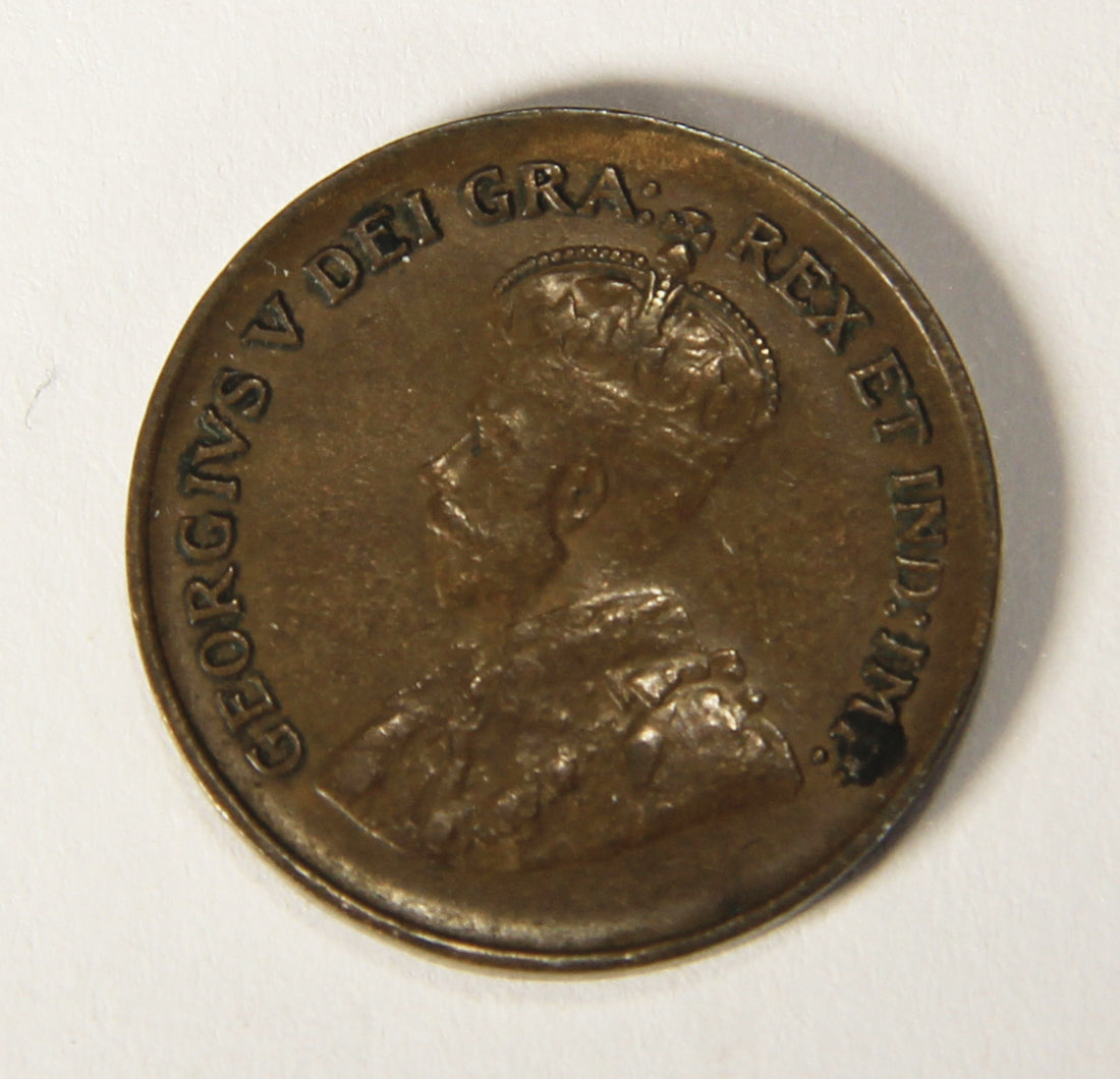 1935 Canada 1 Cent Small King George V - Copper Coin Small Cent L021904
