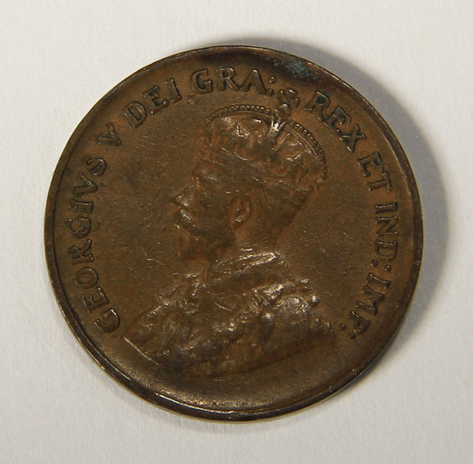 1936 Canada 1 Cent Small King George V - Copper Coin Small Cent L021905