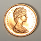 1967 Canada 1 Cent Small Centennial Rock Dove - Queen Elizabeth II - Small Cent L021906