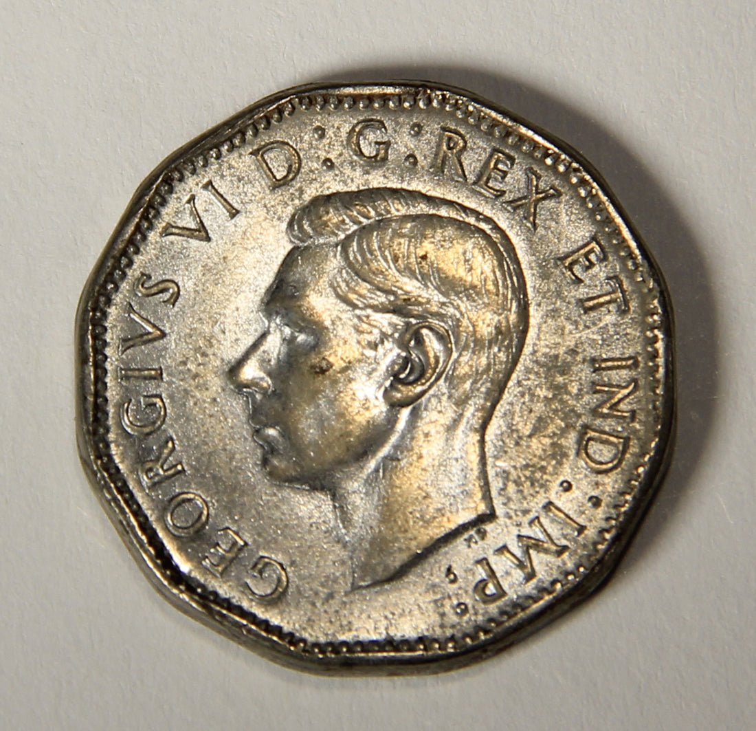 1944 Canada 5 Cents King George VI - Steel Coin Five Cents L021909