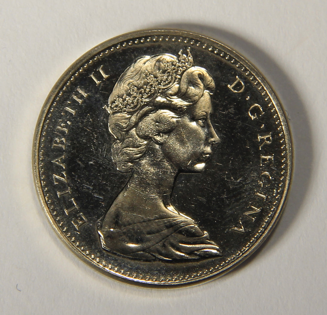 1967 Canada 5 Cents Snowshoe Rabbit Queen Elizabeth II - Nickel Coin Five Cents L021911