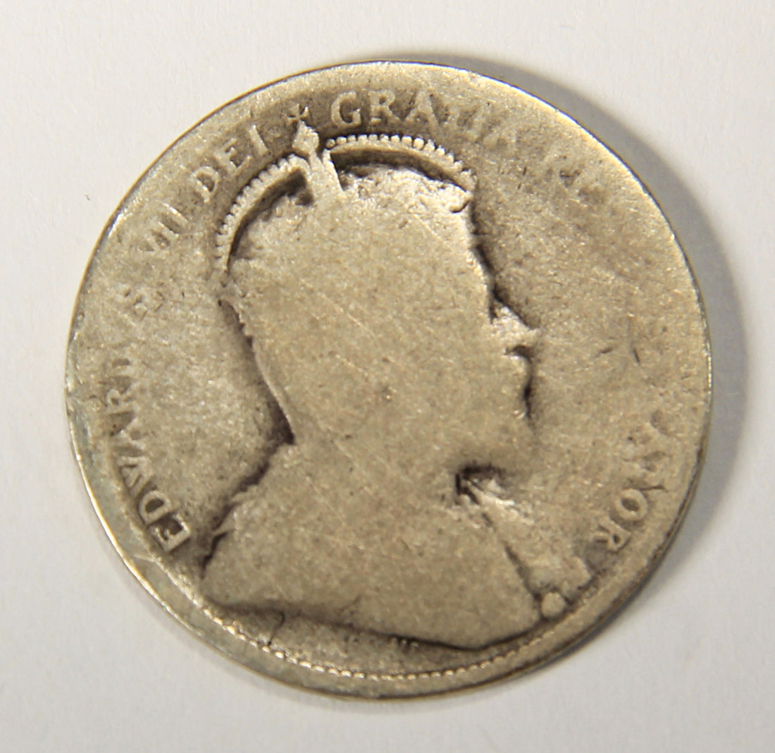 1907 Canada 25 Cents King Edward VII - Silver Coin .925 Twenty-Five Cents L021914