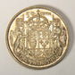 1951 Canada 50 Cents King George VI - Wide Date - Silver Coin .800 Fifty Cents L021919
