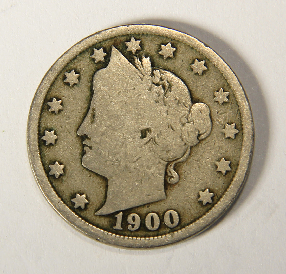 1900 United States 5 Cents Liberty Head Nickel Coin Five Cents L021923