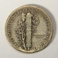 1937-D United States 10 Cents Mercury Dime Silver Coin .900 Ten Cents L021925
