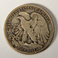 1945 United States 50 Cents Walking Liberty Half Dollar Silver Coin .900 DAMAGED L021926