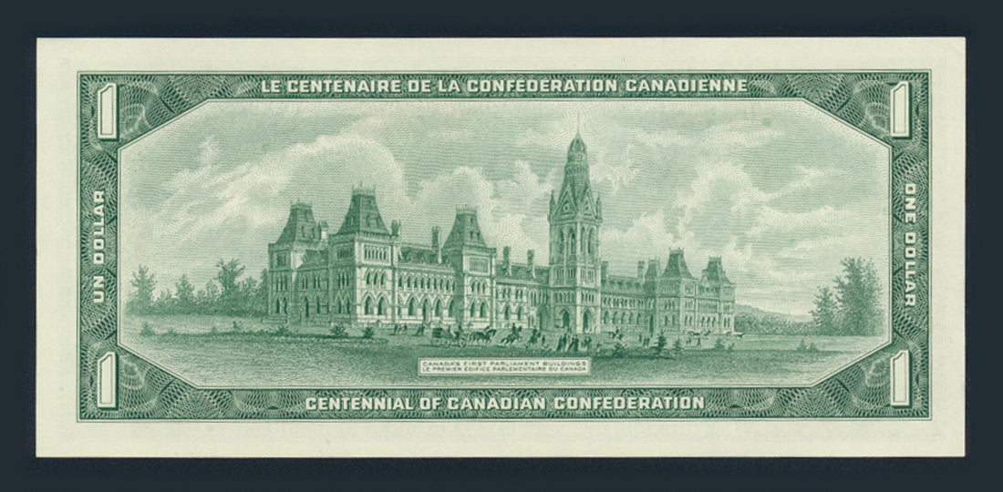 Canada $1 Dollar 1967 BC-45a Banknote AU 1867-1967 Centennial NO SERIAL One Dollar L021928
