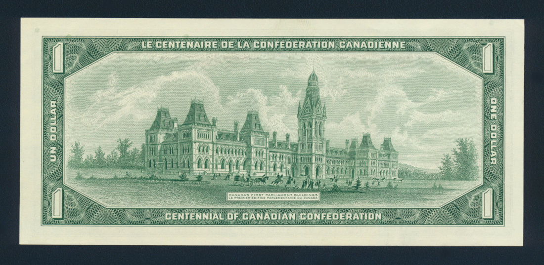 Canada $1 Dollar 1967 BC-45a Banknote AU 1867-1967 Centennial NO SERIAL One Dollar L021932