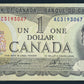 Canada $1 Dollar 1973 BC-46a Banknotes 2x Consecutive EF - AC31193067-8 One Dollar L021934