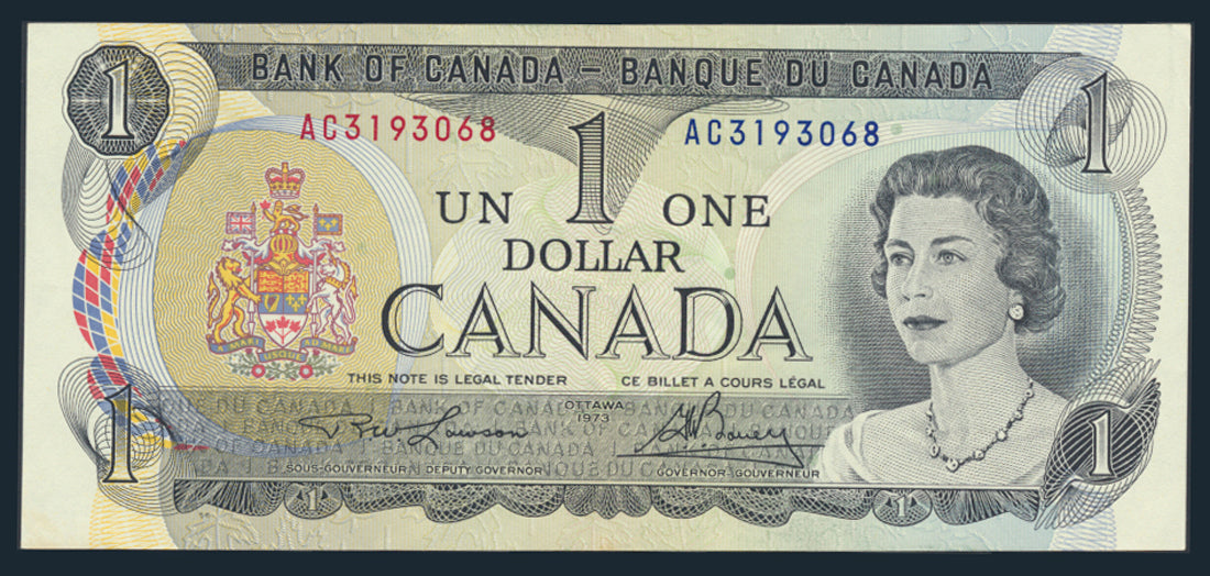 Canada $1 Dollar 1973 BC-46a Banknotes 2x Consecutive EF - AC31193067-8 One Dollar L021934