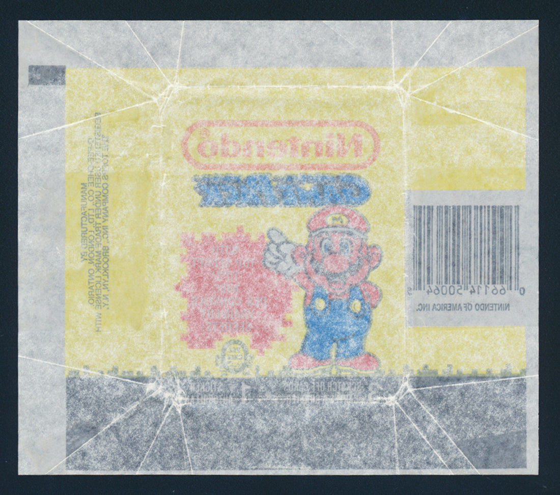 Nintendo Game Pack 1989 Trading Card Wax Wrapper Mario O-Pee-Chee L021940