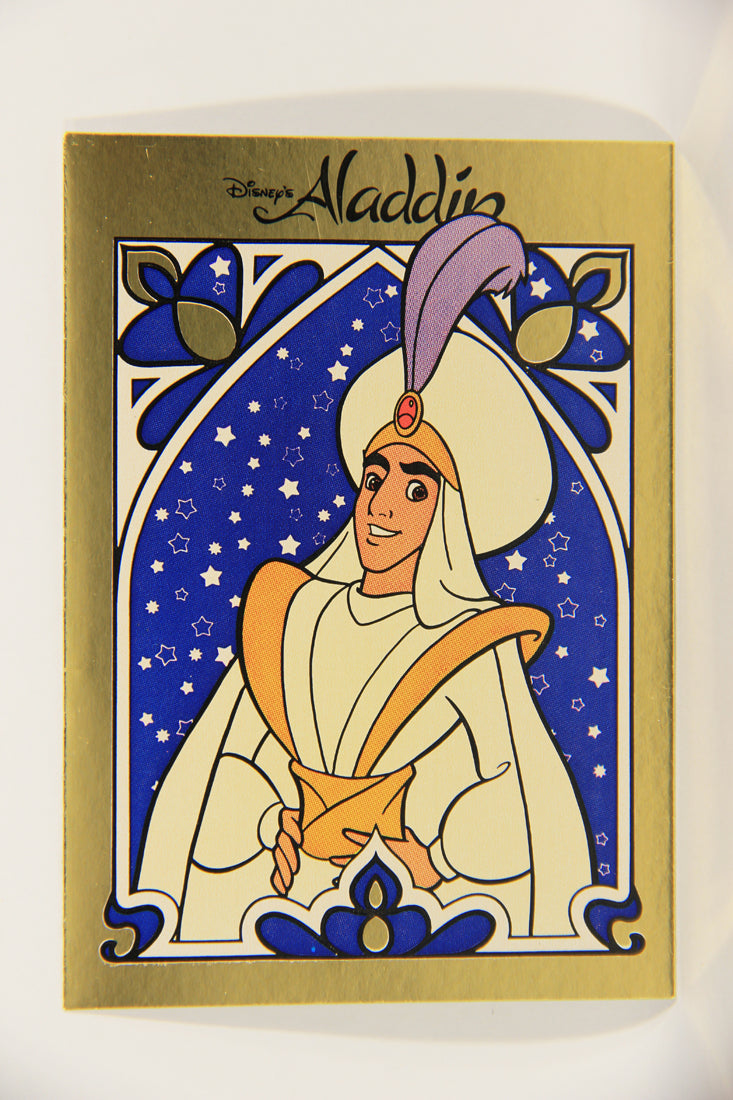 Aladdin 1993 Sticker Card #1 Aladdin FR-ENG Panini L021945