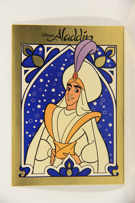 Aladdin 1993 Sticker Card #1 Aladdin FR-ENG Panini L021945