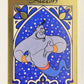 Aladdin 1993 Sticker Card #6 Genie FR-ENG Panini L021947