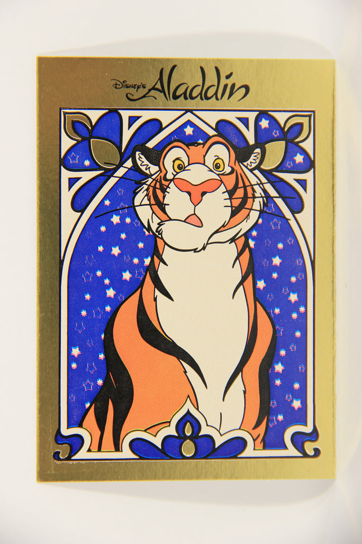 Aladdin 1993 Sticker Card #8 Rajah FR-ENG Panini L021948