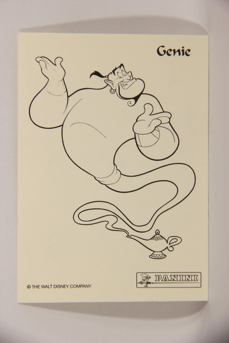 Aladdin 1993 Trading Card #3 Genie Which One Is Different FRENCH Color-In Panini L021949