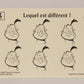 Aladdin 1993 Trading Card #3 Genie Which One Is Different FRENCH Color-In Panini L021949