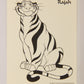 Aladdin 1993 Trading Card #5 Rajah Crossword Puzzle FRENCH Color-In Panini L021950