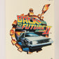 Back To The Future II 1989 Sticker Card #1 Of 11 Delorean Time Machine L021951