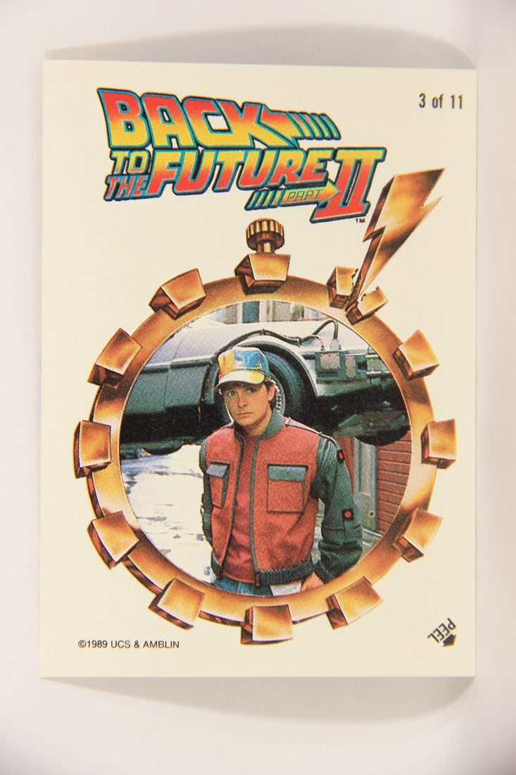 Back To The Future II 1989 Sticker Card #3 Of 11 Marty McFly In 2015 L021953