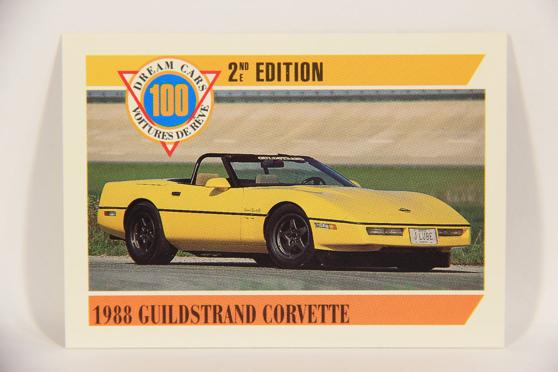 Dream Cars 2nd Edition 1992 Trading Card #72 - 1988 Guildstrand Corvette FR-ENG L021960